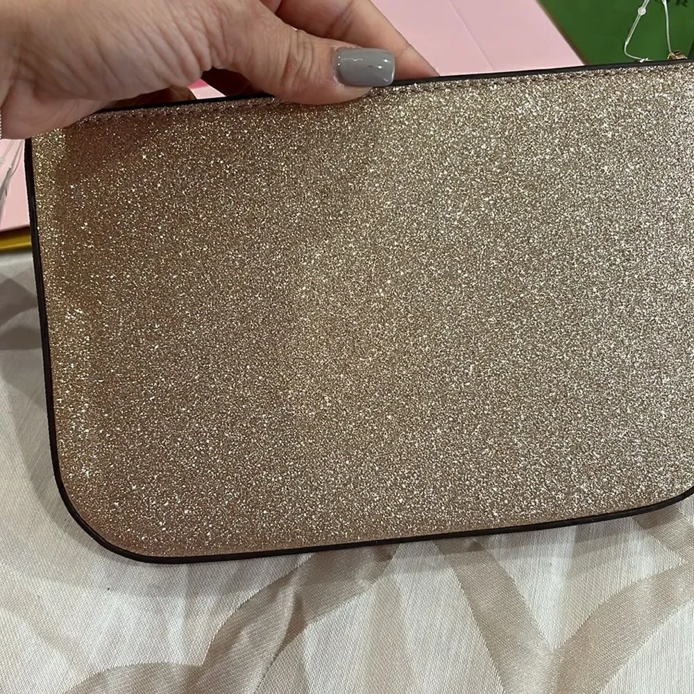 Brand new gold clutch